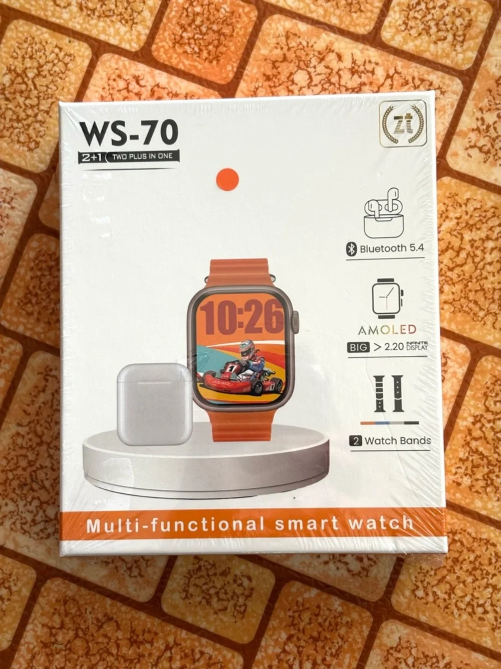 Orange Multi-Functional Smart Watch. NWT.